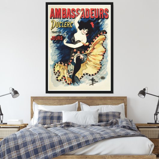 Ambassadeurs Canvas Afdruk (Insitu (Slaapkamer))