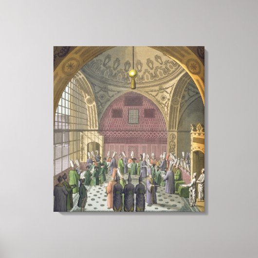 Ambassadeurs in de Audience Hall van de Grote Vizi Canvas Afdruk (Voorkant)