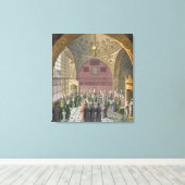Ambassadeurs in de Audience Hall van de Grote Vizi Canvas Afdruk (Insitu (Houten vloer))