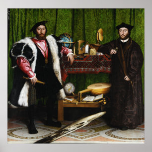 Ambassadeurs van Hans Holbein jongere Poster