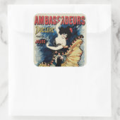 Ambassadeurs Vierkante Sticker (Tas)