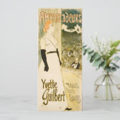Ambassadeurs Yvette Guilbert door Steinlen Verjaar Kaart (Staand voorkant)