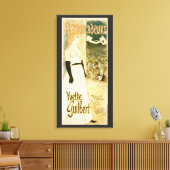 Ambassadeurs Yvette Guilbert door Theophile Steinl Canvas Afdruk (Insitu (Woonkamer))