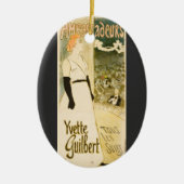 Ambassadeurs Yvette Guilbert door Theophile Steinl Keramisch Ornament (Voorkant)