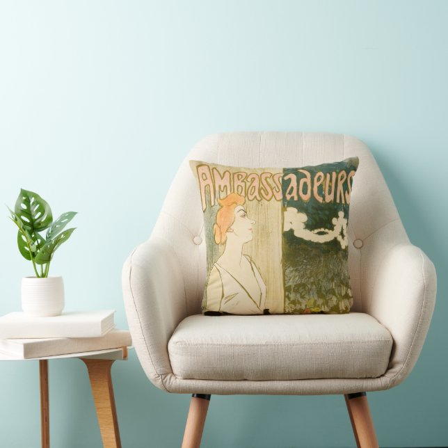 Ambassadeurs Yvette Guilbert door Theophile Steinl Kussen (Stoel)