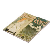 Ambassadeurs Yvette Guilbert door Theophile Steinl Tegeltje (Zijkant)