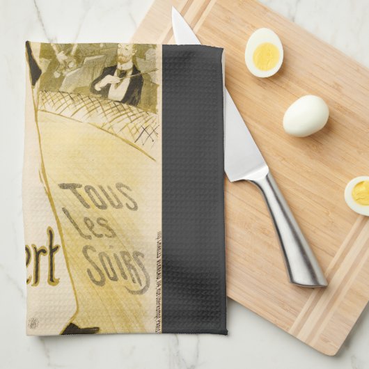 Ambassadeurs Yvette Guilbert door Theophile Steinl Theedoek (Quarter Fold)