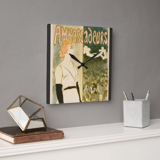 Ambassadeurs Yvette Guilbert door Theophile Steinl Vierkante Klok (Kantoor)