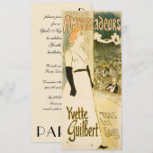 Ambassadeurs Yvette Guilbert van Steinlen Birthday Kaart (Voorkant / Achterkant)