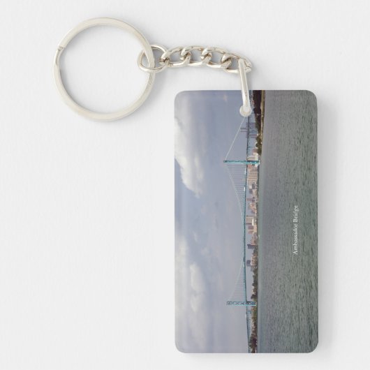 Ambassador Bridge-acryl sleutelhanger (Voorkant)