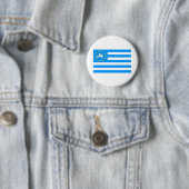 Ambazonia - Amba Land - Vlag van Zuidelijke Camero Ronde Button 5,7 Cm (In situ)