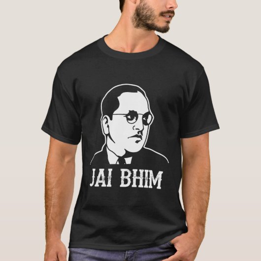 Ambedkar Jayanthi Jai Bhim/Bheem T-shirt (Voorkant)