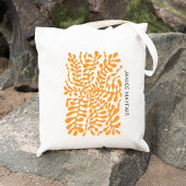Amber Abstracte geometrische moderne kunst Tote Bag