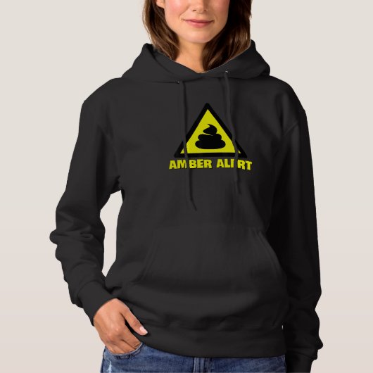 Amber Alert-waarschuwing Hoodie (Voorkant)