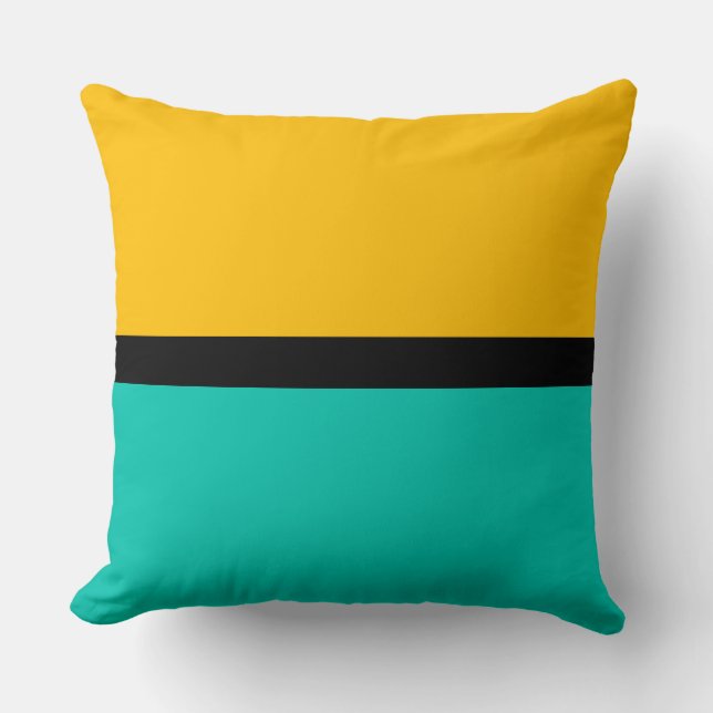 Amber & Amazonite Solid Color Background Kussen (Voorkant)