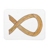 Amber Awareness Ribbon Angel Art Magnets Magneet (Horizontaal)