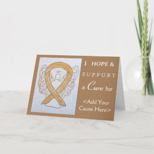 Amber Awareness Ribbon Angel Art Wenskaarten Kaart