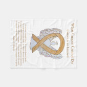 Amber Awareness Ribbon Appendix Cancer Blankets Fleece Deken (Voorkant (Horizontaal))
