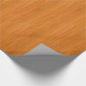 Amber Bamboo Wood Grain Kijk Cadeaupapier (Hoek)