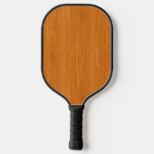 Amber Bamboo Wood Grain Kijk Pickleball Paddle (Achterkant)