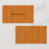 Amber Bamboo Wood Grain Kijk Visitekaartje (Voorkant / Achterkant)