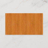 Amber Bamboo Wood Grain Kijk Visitekaartje (Achterkant)