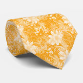Amber Bloem Batik Stropdas (Opgerold)