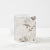 Amber Blossom Glass Tumbler Matglas Koffiemok (Voorkant links)