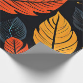 Amber Bossen: Herfstbladeren in warme tinten Cadeaupapier (Hoek)