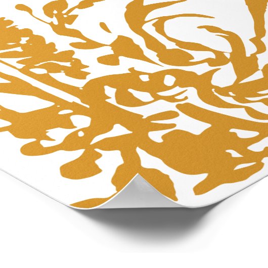 Amber Botanical Garden Wedding Welcome  Poster (Hoek)