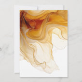 Amber Brandy Abstract Ink Wedding Menu ID1089 (Achterkant)