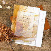 Amber Brandy Abstracte Ink Wedding ID1089