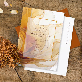 Amber Brandy Abstracte Ink Wedding ID1089