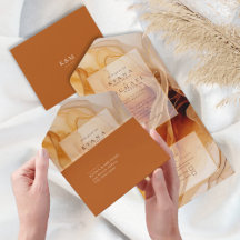 Amber Brandy Abstracte Ink Wedding ID1089