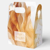 Amber Brandy Abstracte Ink Wedding ID1089 Bedankdoosjes (Geopend)