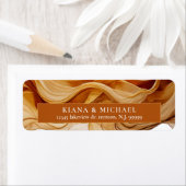 Amber Brandy Abstracte Ink Wedding ID1089 Etiket (Insitu)