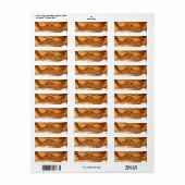 Amber Brandy Abstracte Ink Wedding ID1089 Etiket (Full Sheet)