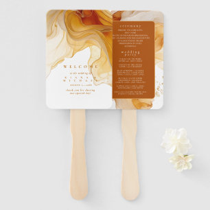 Amber Brandy Abstracte Ink Wedding ID1089 Handwaaier