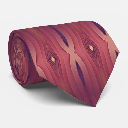 Amber Bronze Design Stropdas (Opgerold)