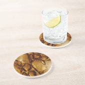 Amber Bubbles Zandsteen Onderzetter (Zijkant)