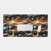 Amber Celestial Maan Astrologie Esthetiek Bureaumat (Keyboard & Muis)