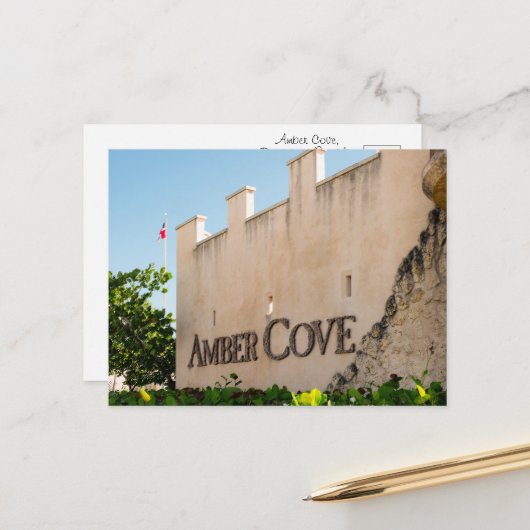 Amber Cove Dominican Republic | Caribbean Port Briefkaart (Voorkant / Achterkant in situ)