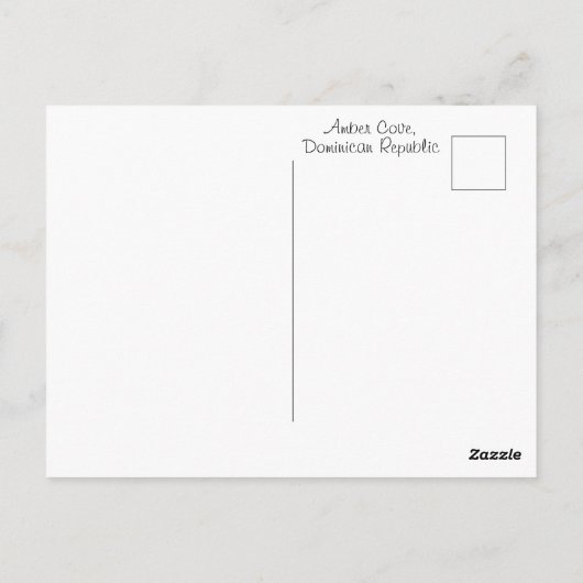 Amber Cove Dominican Republic | Caribbean Port Briefkaart (Achterkant)