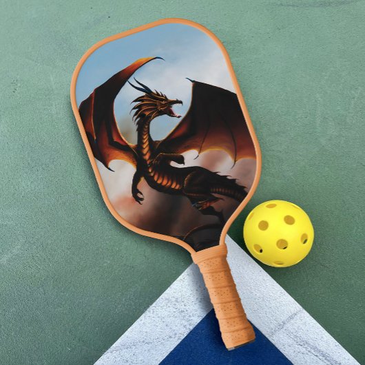 Amber Dragon fantasie Pickleball Paddle