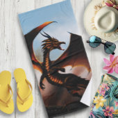Amber Dragon Fantasy Badhanddoek