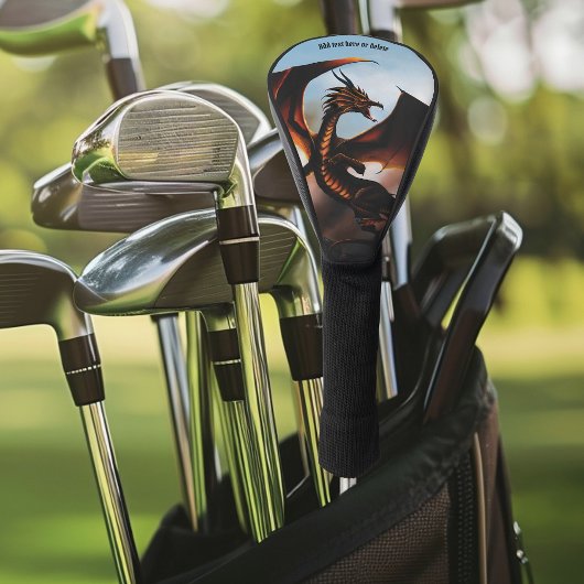 Amber Dragon Fantasy Golfheadcover