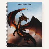 Amber Dragon Fantasy Notitieboek (Voorkant)