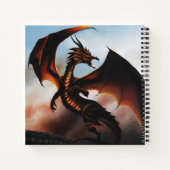 Amber Dragon Fantasy Notitieboek (Achterkant)