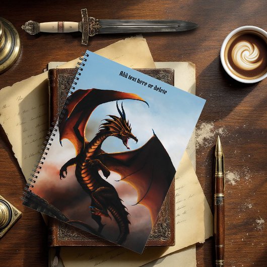 Amber Dragon Fantasy Notitieboek