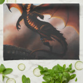 Amber Dragon Fantasy Theedoek (Gevouwen)